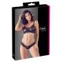 Pitsiline pesukomplekt s/m must cottelli lingerie