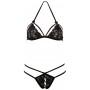 Сексуальное нижнее бельё эротическое lace set black s