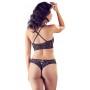 Bra and briefs black s/m