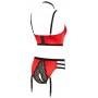 Shelf bra set red 80b/m