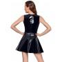 Vinyl Dress with Lace L