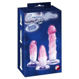 Analoogsete dildode komplekt 3tk - Kristall