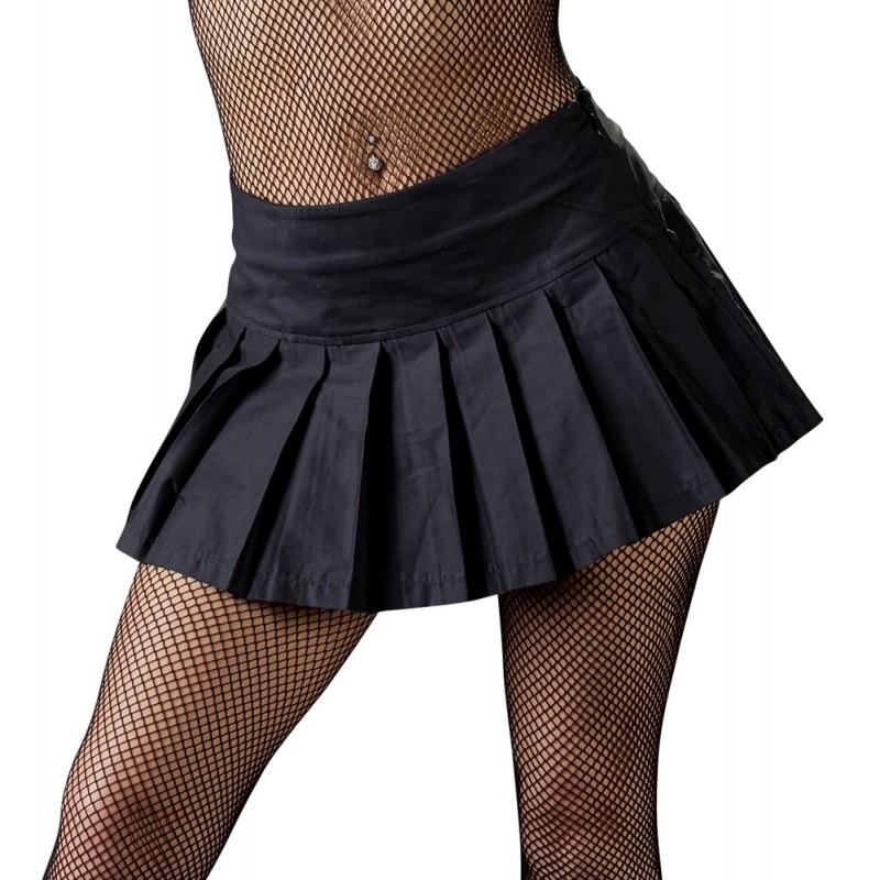 Pleated mini skirt s