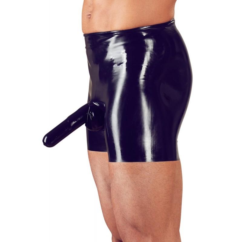 Men's latex briefs black s