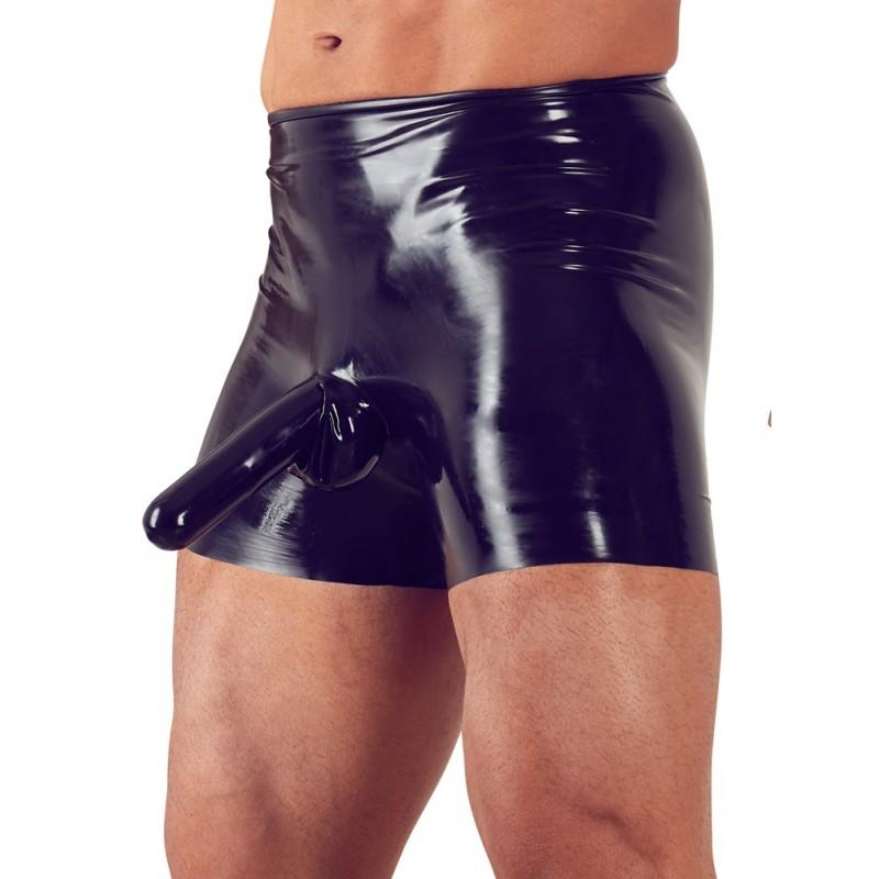 Men's latex briefs black s