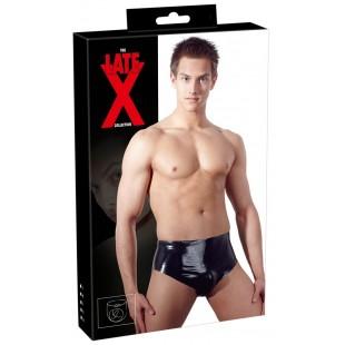 Men's latex briefs with plug l