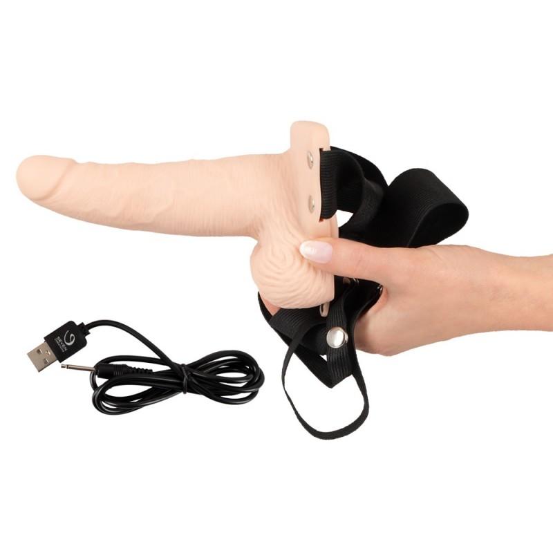 Vibreeriv strap-on dildo rihmaga 17,5cm - YOU2TOYS