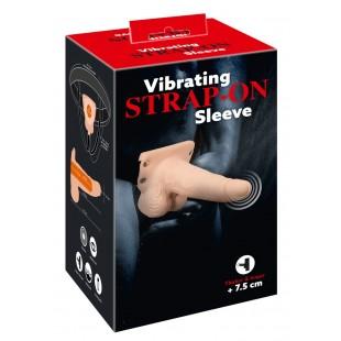 Vibreeriv strap-on dildo rihmaga 17,5cm - YOU2TOYS