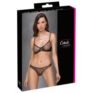 Läbipaistev rinnahoidja ja aluspükste komplekt 80B/M - COTTELLI Lingerie