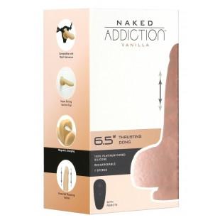 Tõukedildo puldiga 16,5cm - Naked Addiction