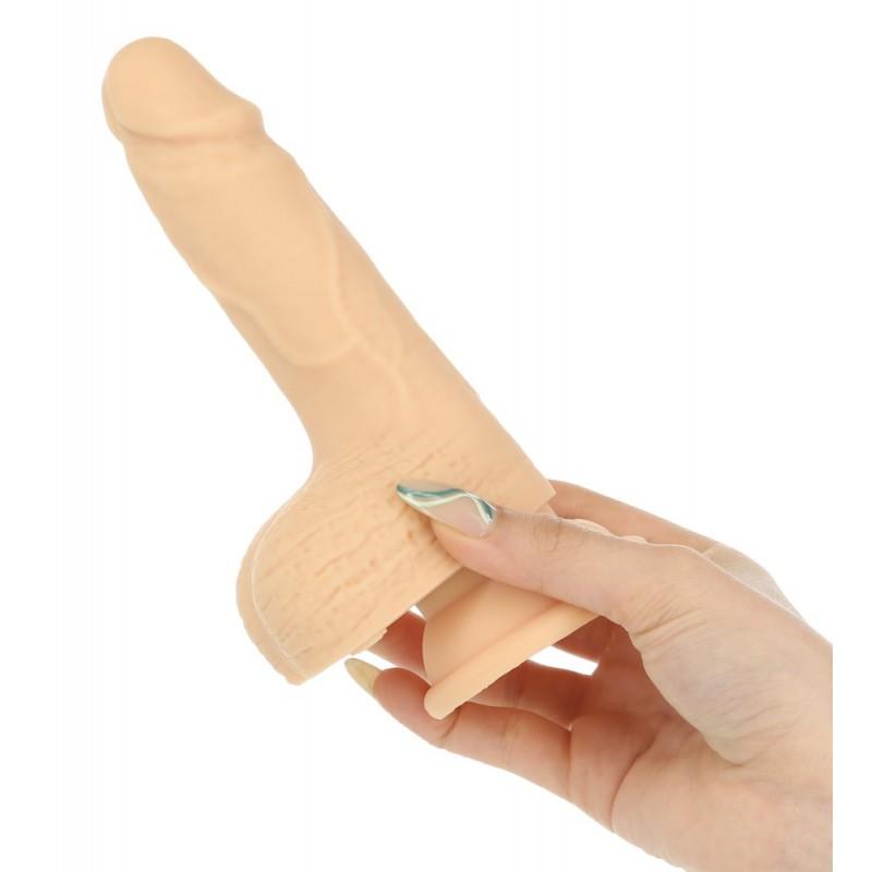 Tõukedildo puldiga 16,5cm - Naked Addiction