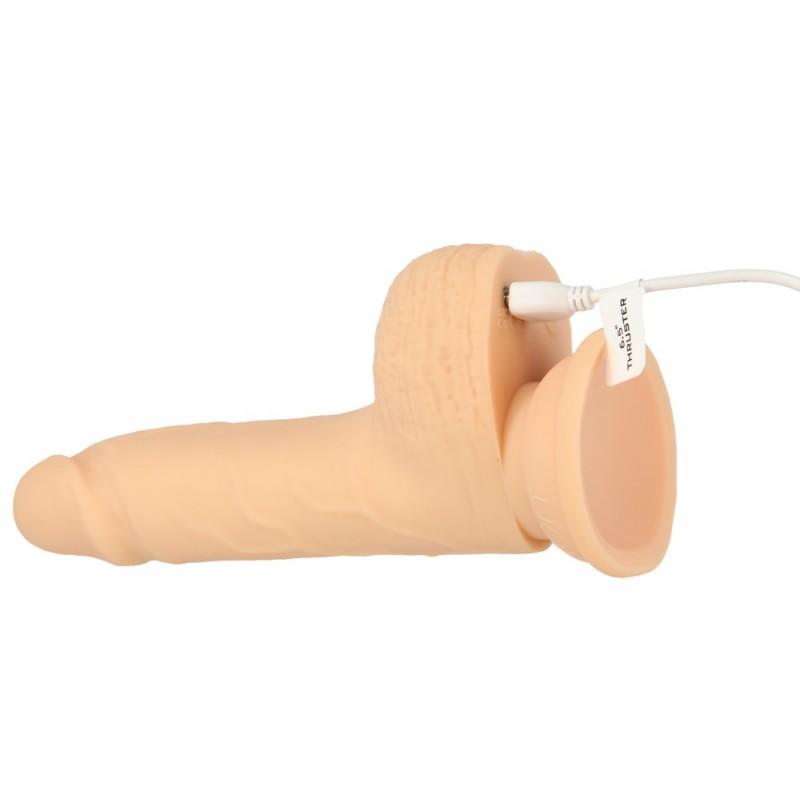 Tõukedildo puldiga 16,5cm - Naked Addiction