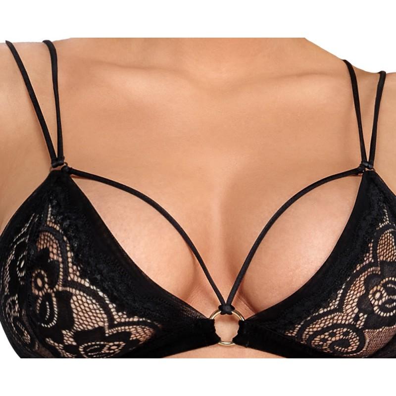 Must pitsiline pesukomplekt S - Cottelli LINGERIE