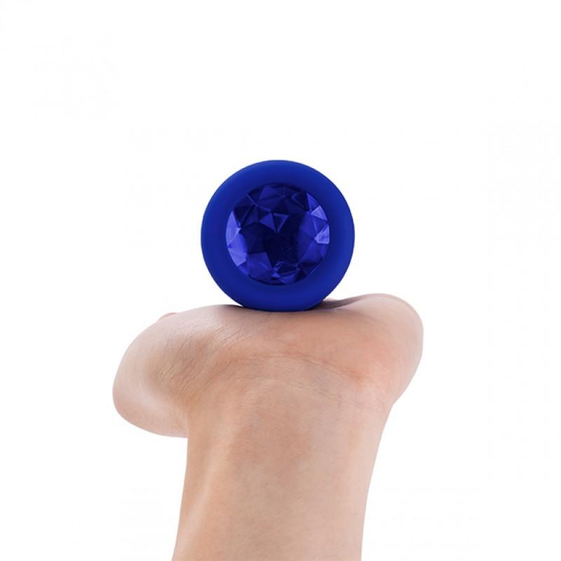 B-Vibe - Vibrating Jewel Plug L/XL Navy