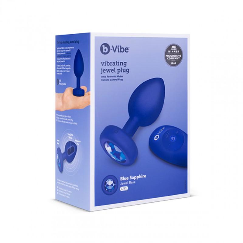 Vibreeriv anaalne pulgaga kaugjuhtimispuldiga sinine L/XL - B-Vibe