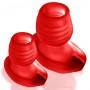 Oxballs - Glowhole-1 Hollow Buttplug with Led Insert Red Morph Small