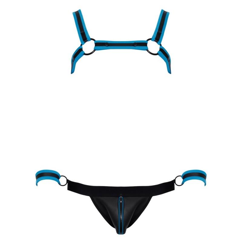 Men's Jock set black/blue M