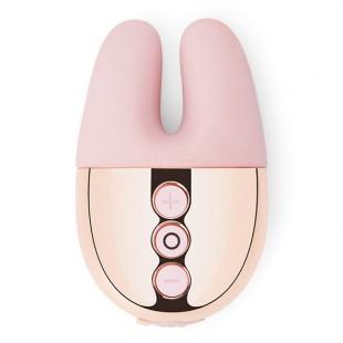 Twin motor rechargeable vibrator Rose Gold - Le Wand Double Vibe