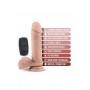 DR. SKIN SILICONE DR. DYLAN 7 INCH VIBRATING DILDO WITH REMOTE CONTROL VANILLA