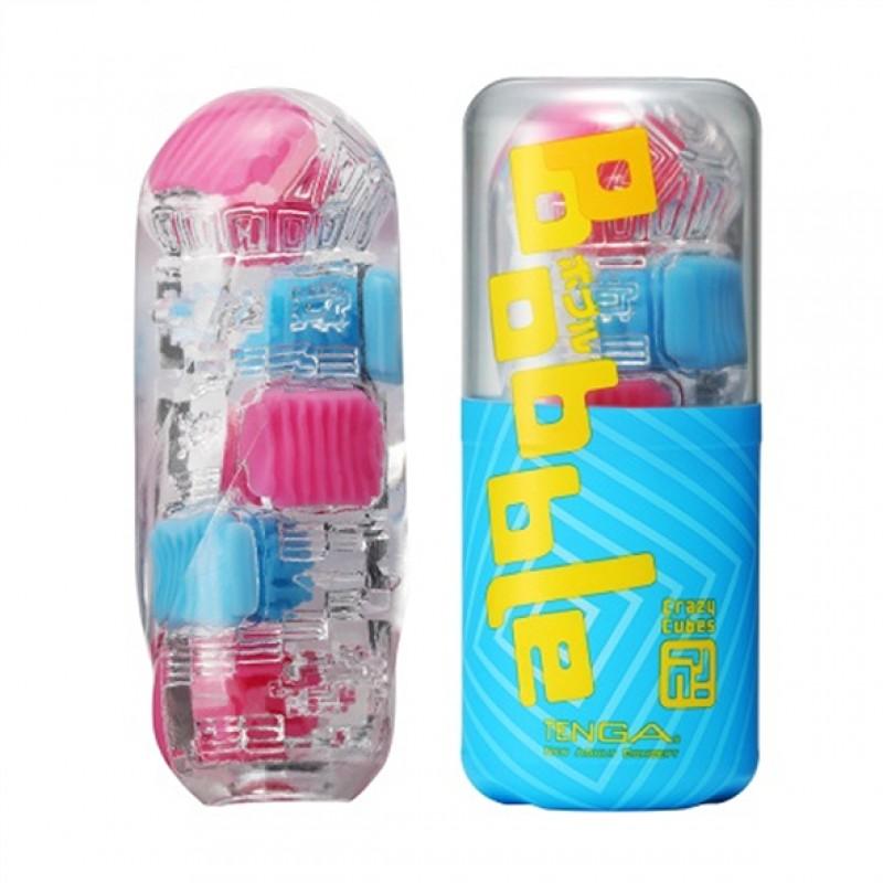 Masturbaatorid mitme tihedusega tekstuuriga - Bobble Crazy Cubes - Tenga