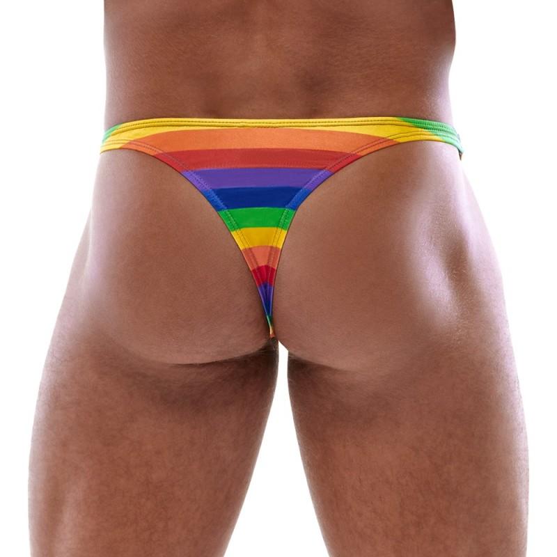 Men's Thong Rainbow XL