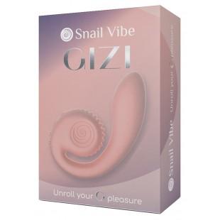 Innovaatiline topeltstimulatsiooni vibraator Roosa - Snail Vibe Gizi