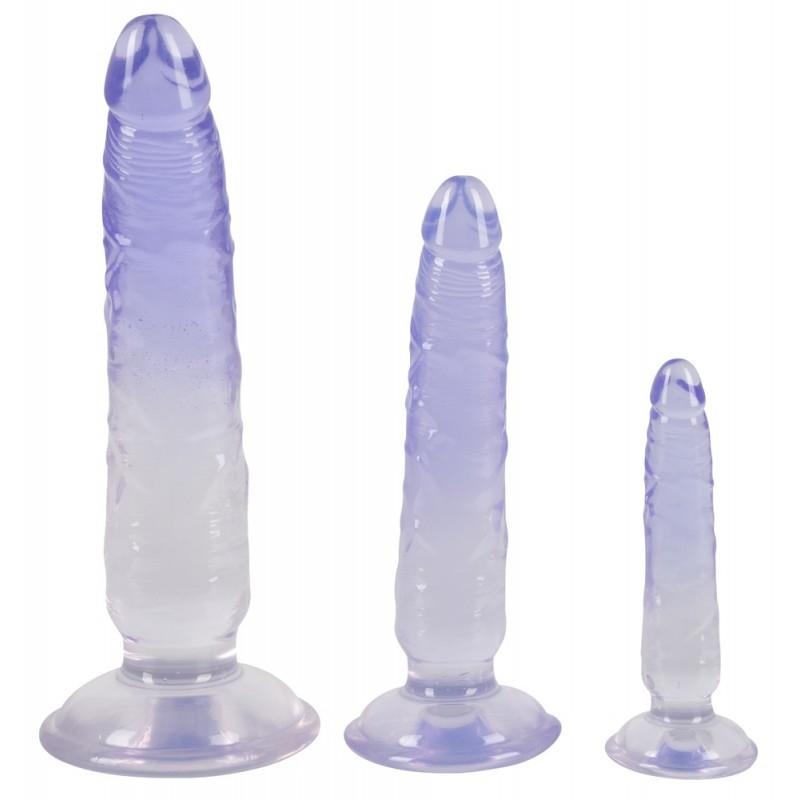 Dildo komplekt anaalseteks treeninguteks 3 tk - Crystal