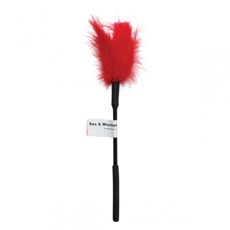 Sportsheets - Sex & Mischief Feather Tickler Red