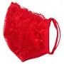 Mask with lace red