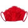 Mask with lace red