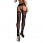 Obsessive - Garter Stockings S206 Black S/M/L