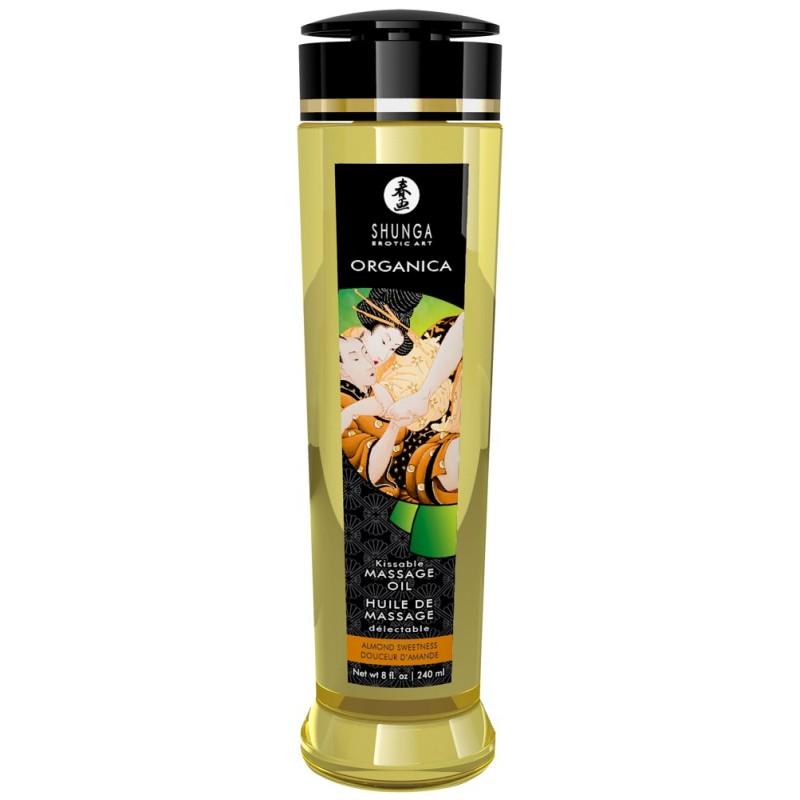 Massage oil with almond flavour 240 ml - Shunga