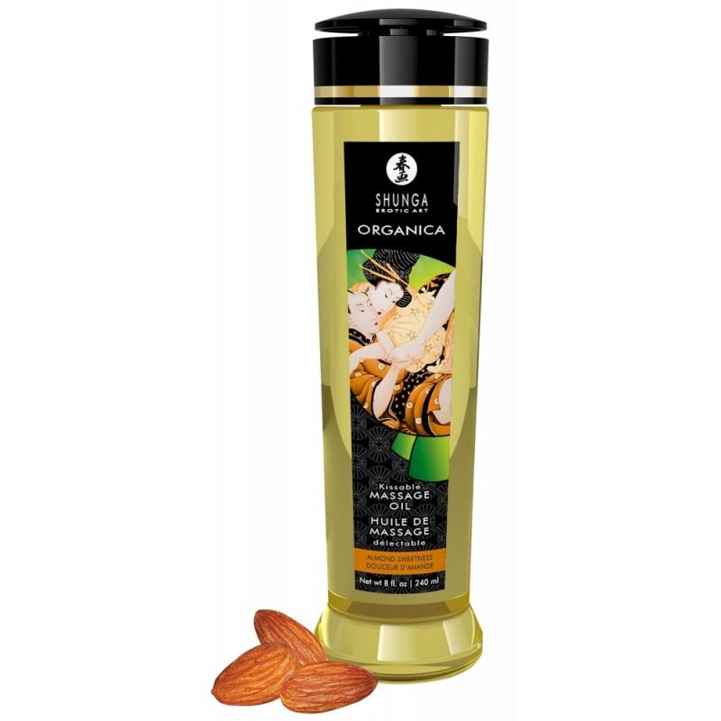 Massage oil with almond flavour 240 ml - Shunga