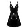 Vinyl dress flared S