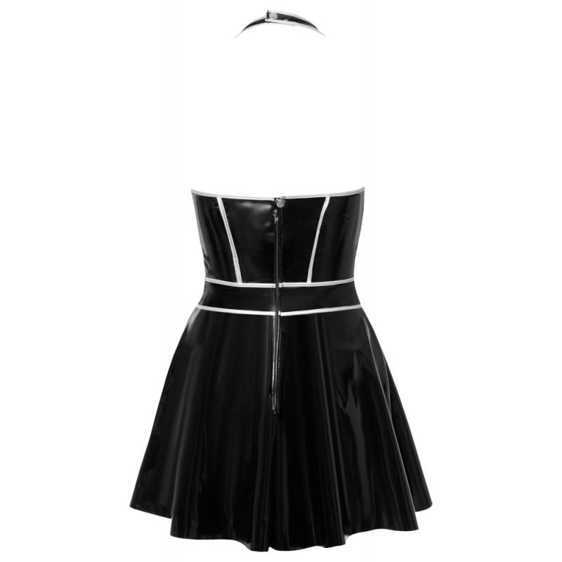 Vinyl dress w. silver M