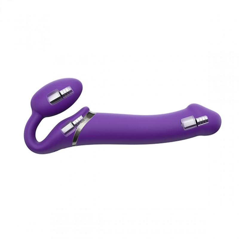 Strap-On-Me - Vibrating Bendable Strap-On M Purple