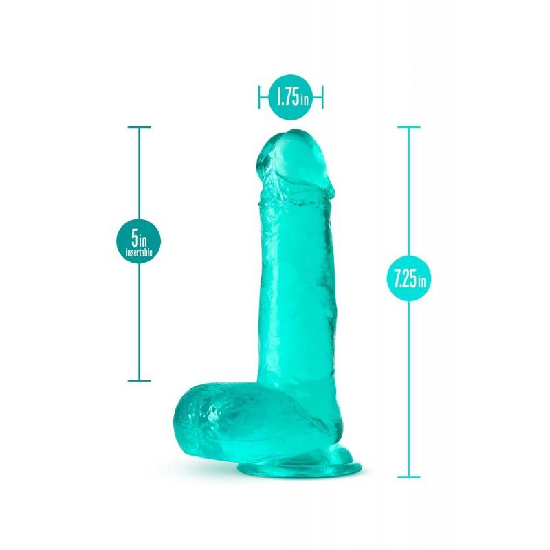 Dildo munanditega 18,4cm sinine - B Yours Plus Rock N' Roll