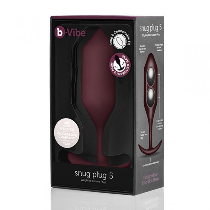 B-Vibe - Snug Plug 5 Dark Red