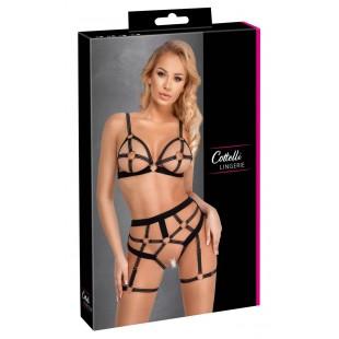 Avatud pesukomplekt/Kehastrapsid S - Cottelli LINGERIE