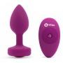 B-vibe - vibrating jewel plug s/m pink ruby