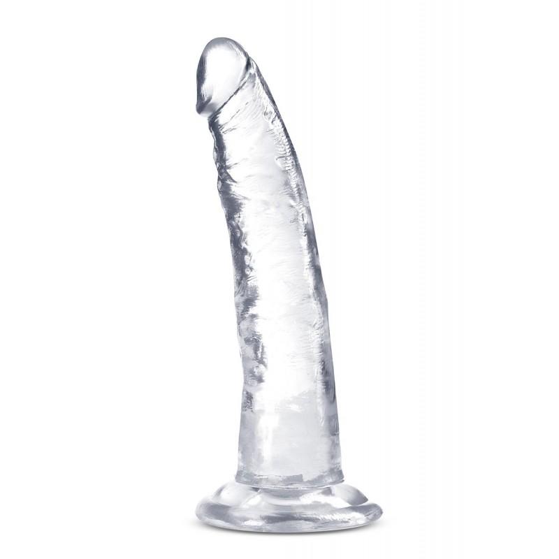 Imemiskupuga dildo 18cm läbipaistev - B YOURS PLUS HARD AND HAPPY