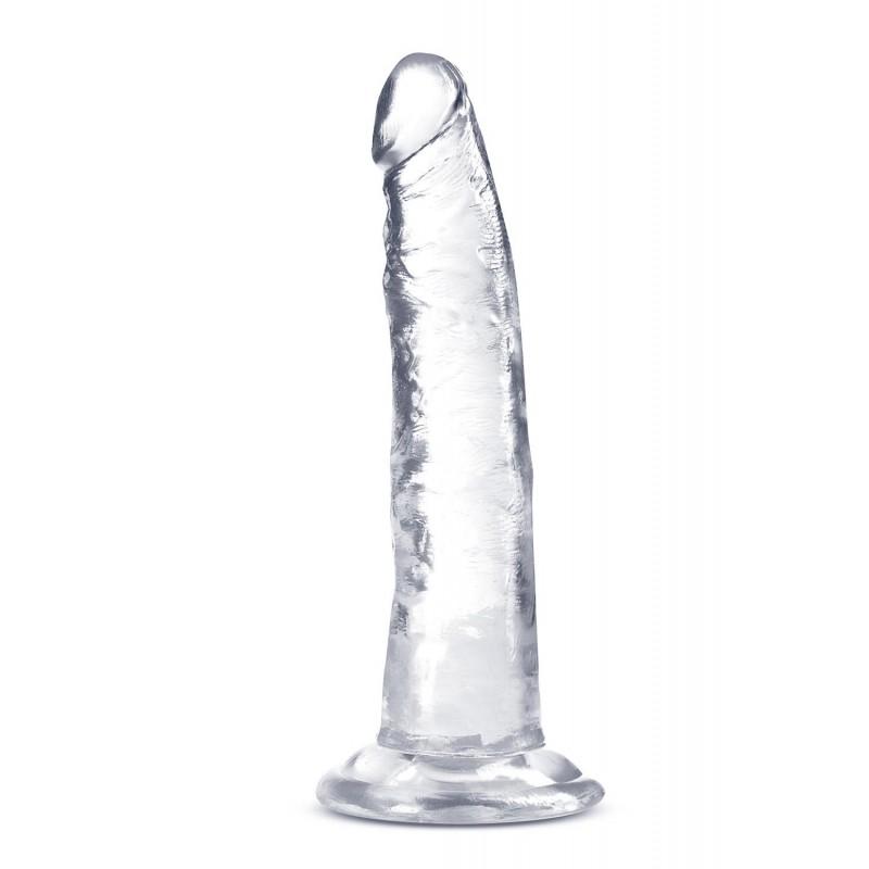 Imemiskupuga dildo 18cm läbipaistev - B YOURS PLUS HARD AND HAPPY