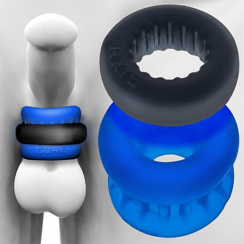 Oxballs - Ultracore Core Ballstretcher koos Axis Ring Blue Ice