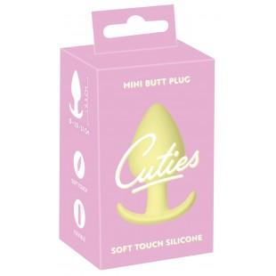 cone-shaped butt plug - Cuties Plugs Yellow