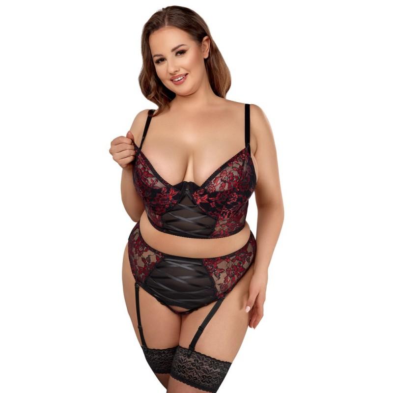 Bra Set black/red 95C/2XL