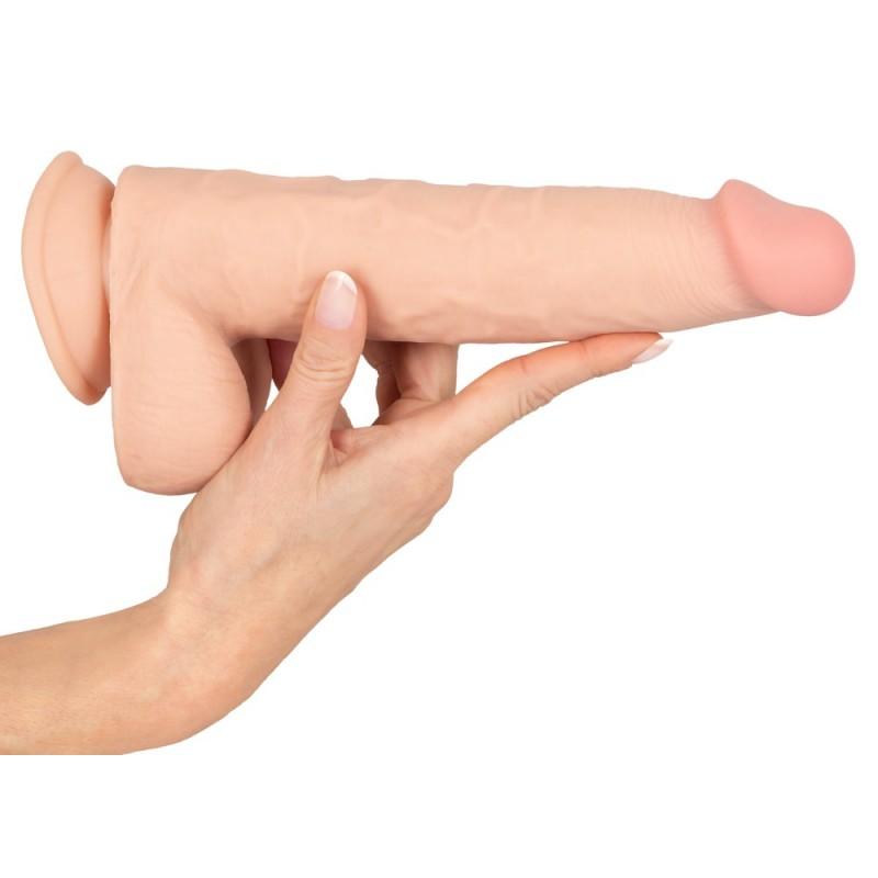 25 cm pikkune elastse "nahaga" dildo, nahavärvi - Nature Skin