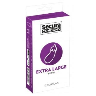 Eriti suured latekskondoomid 12 tk - Secura - Extra Large