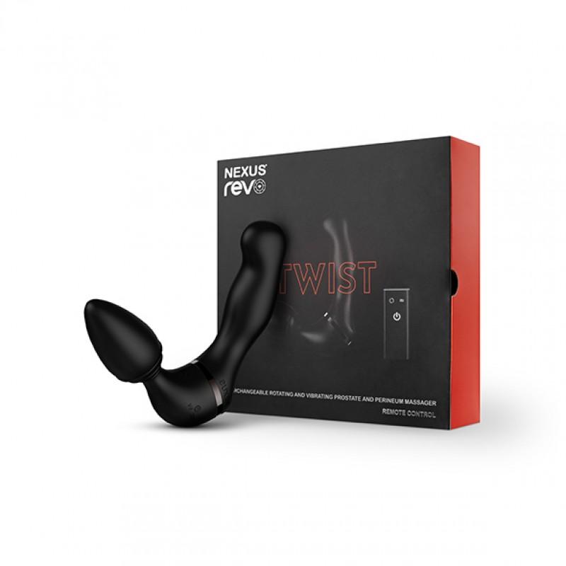 Nexus - Revo Twist Double Toy Anal & Prostate Massager Black