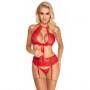 Suspender set red S/M