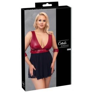 Babydoll kleit must ja punane 2 XL - COTTELLI